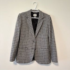 Aritzia Wilfred Wool blend houndstooth Darmon blazer jacket size 2